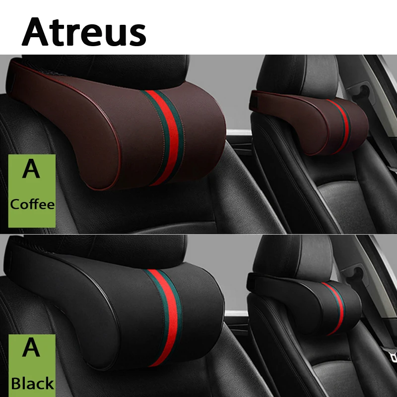 Автомобильная подушка под шею Atreus подголовник для BMW E46 E39 E60 E90 E36 F30 F10 E34 E30 X5 E53 Lada