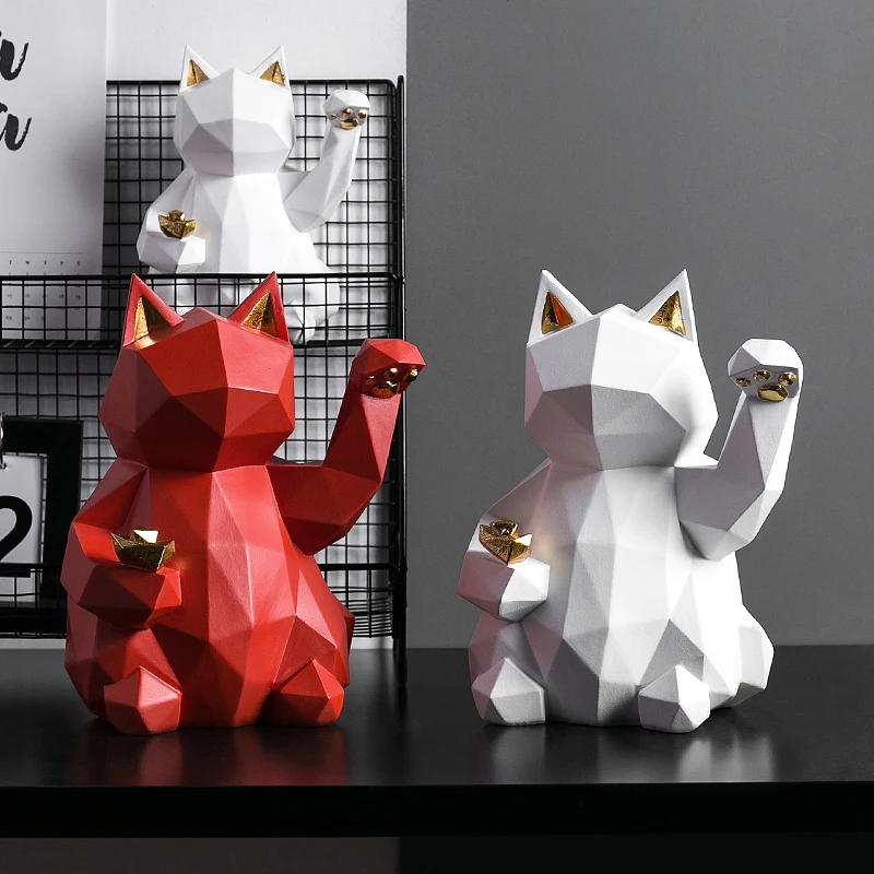 Счастливый Кот украшения творческий дом украшения maneki neko ev aksesuarlari fengshui decoracion hogar nordico подарок на день Святого Валентина