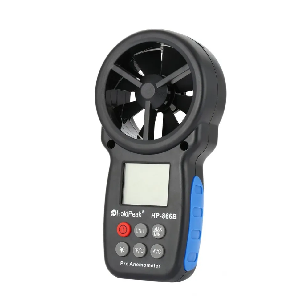 

Speed Air Volume Measuring MeterHoldPeak HP-866B Mini LCD Multifunction Handheld Digital Anemometer Electronic Wind