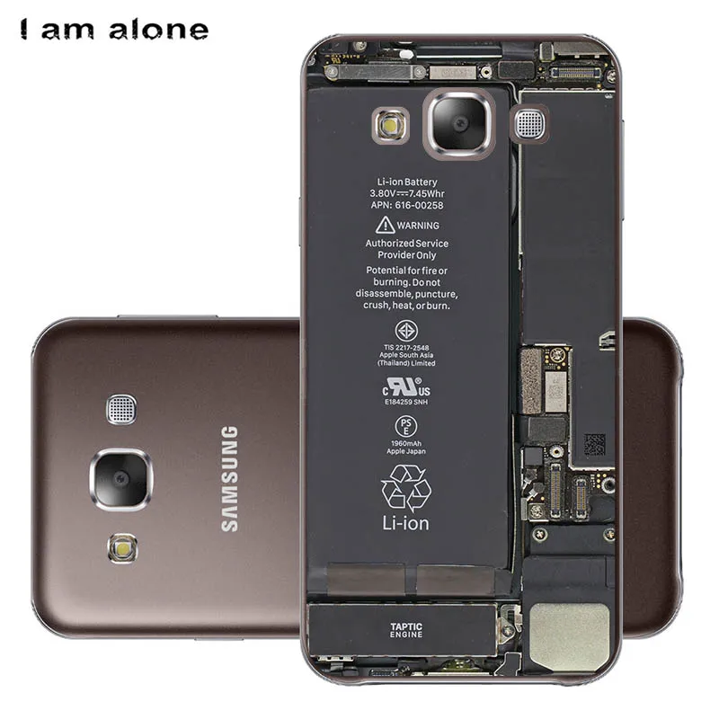 Чехлы для телефонов I am alone для samsung Galaxy E5 E500, 5,0 дюймов, жесткие пластиковые чехлы для мобильных телефонов, Модные цветные сумки - Цвет: PC S17