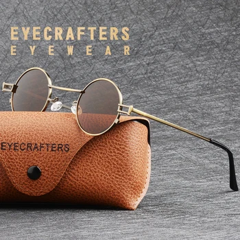 

Retro Vintage Round Sunglasses Mens Womens Metallic Brozen Gothic SunGlasses Male Famle John Lennon Steam Punk Sunglasses