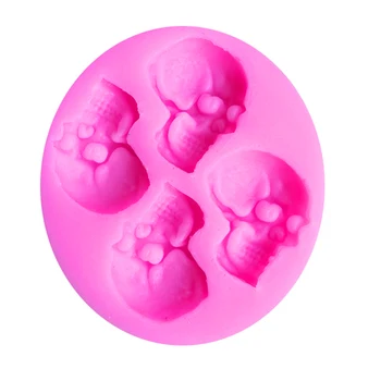 

Baking Pan 1PC Silicone Cartoon Fondant Cake Mold 3D Skull Shape Chocolate Soap Mold Cake Stencils Kitchen Pastry Tools