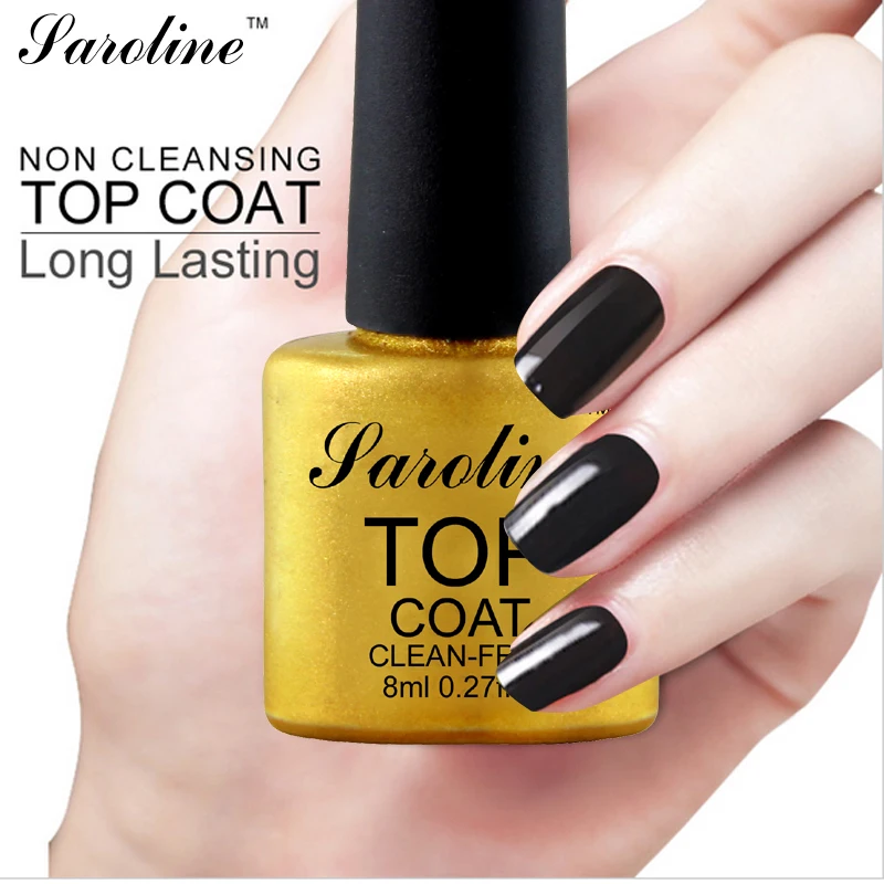 Saroline Soak Off UV LED Nail Gel Polish Top Coat Finish Gel Cheap Top