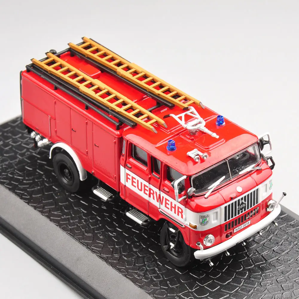 

SCALE 1/72 Alloy Simulation Fire Truck Model Ladder Cars Boutique Collection Toys