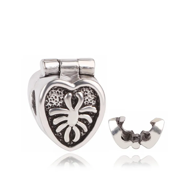 AIFEILI ожерелье DIY подходит для подарка Пандора браслет Европейский Шарм девушка личность цветок бисера Кулон Корона розовый - Цвет: D022