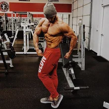 2019 Elasticity Mens Joggers Pants Casual Fashion Bodybuilding Joggers Sweatpants Bottom Printing Pants Men Casual Pants