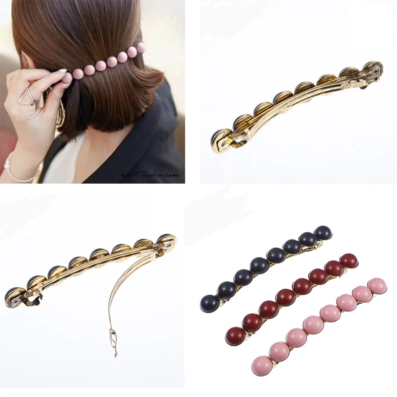 M MISM 1 PCS Korean Style Woman Beans Hair Clips High Trendy Hairgrip