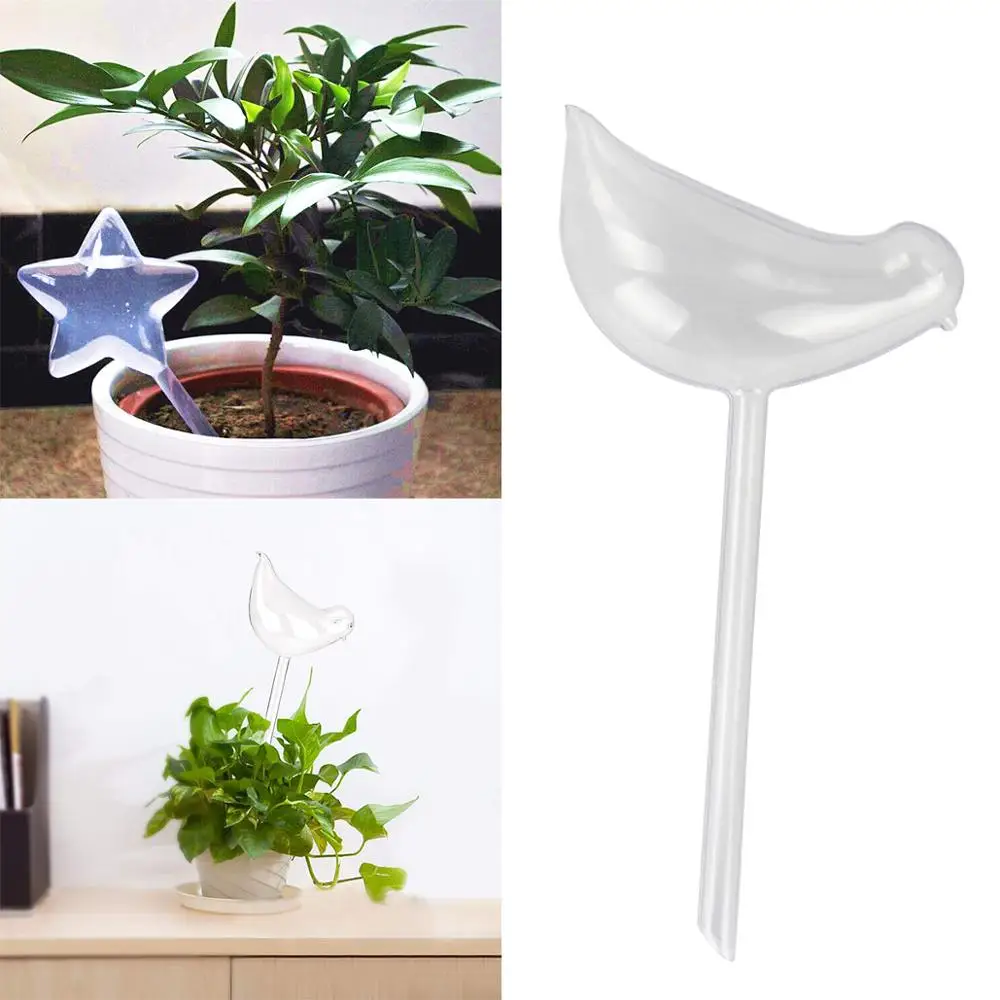 

Automatic Watering Device Lazy Watering Device Travel Dripper Plants Flowers Water Feeder Clear Glass Water Feeder Bird Shape