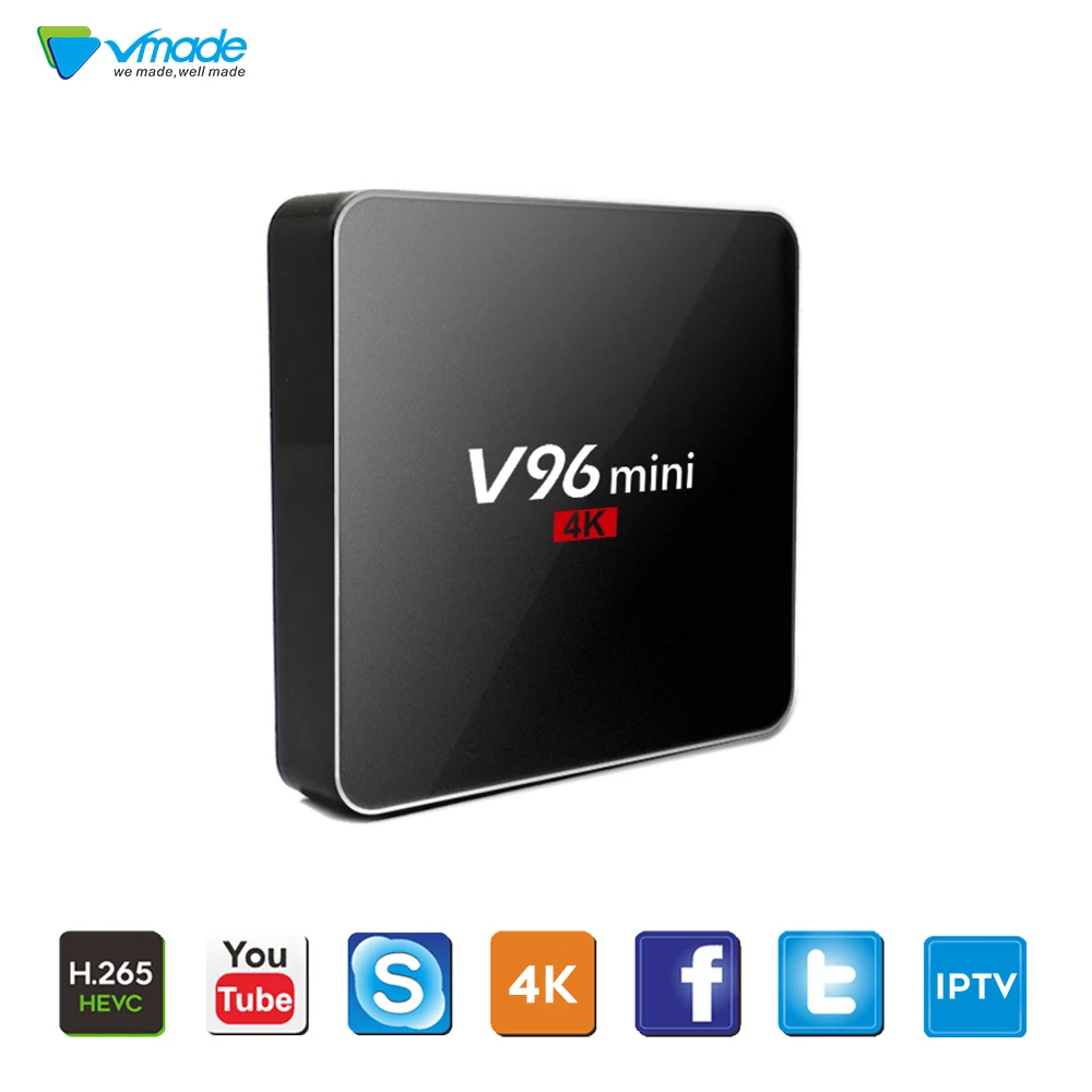 

Google Play tv box android 7.1 V96 MINI Allwinner H3 2GB + 16GB Android tv box 1.5GHz WiFi IPTV Bluetooth 4.2 4K 3D Set top box