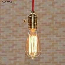 Винтаж ретро лампы Эдисона E27 220 В 40 Вт ST64 лампада накаливания Светильник лампы накаливания светильник ing Edison светильник