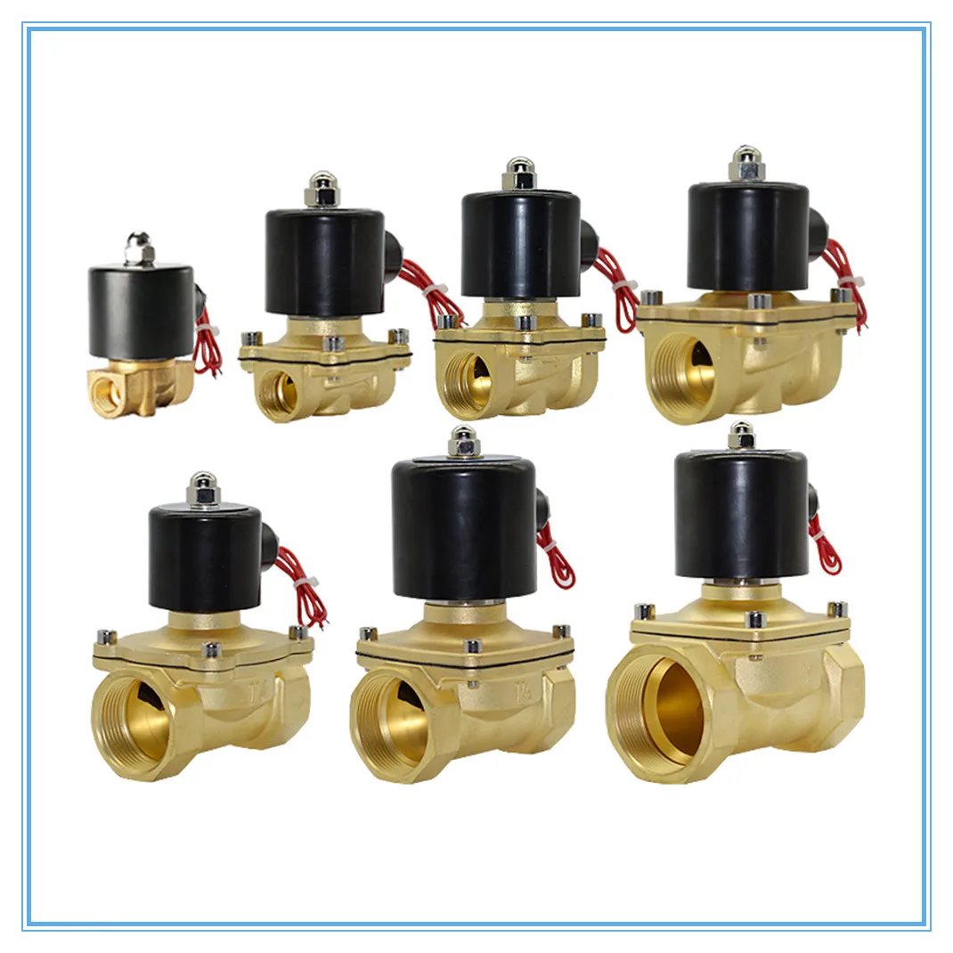 

1/4",1/8",3/8",1/2",3/4",1",2", AC220V,DC12V/24V Electric Solenoid Valve Pneumatic Valve for Water Oil Air Gas