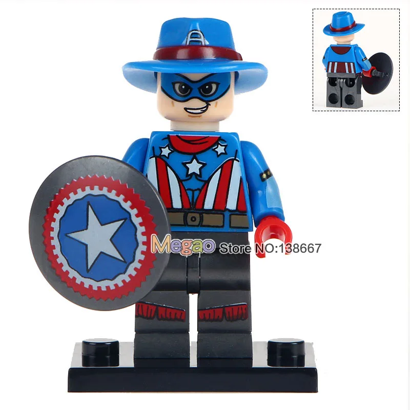 

Building Blocks Marvel Super Heroes Single Sale WM396 Captain America s Action Bricks Gift Toys For Children