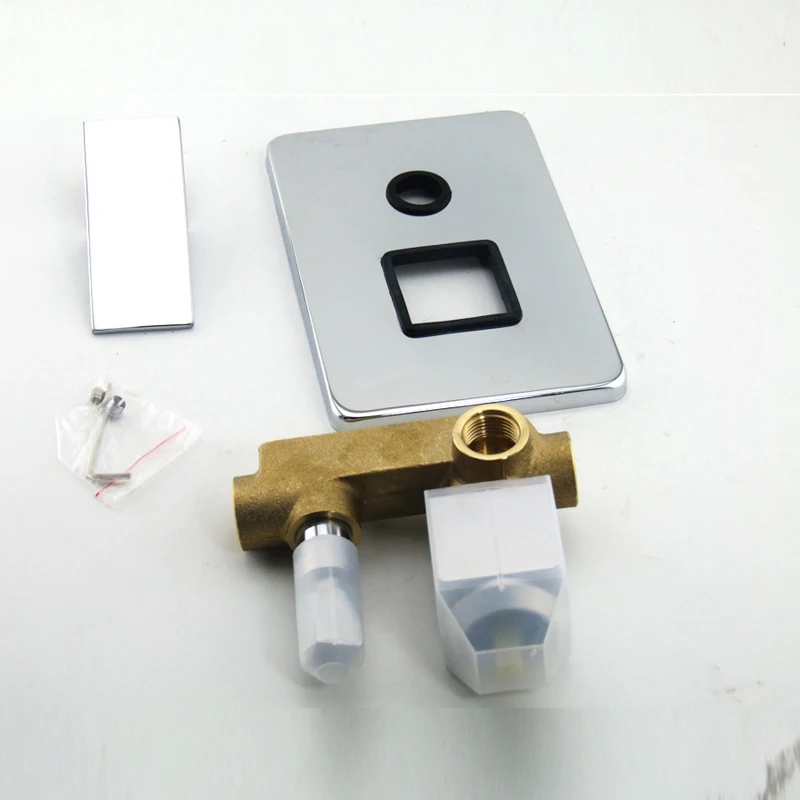 Single Handle Square Shape Solid Brass Wall Mount Shower Mixer Control Valve and Shower Faucet bathroom faucet bathroom shower faucet set BR-9111