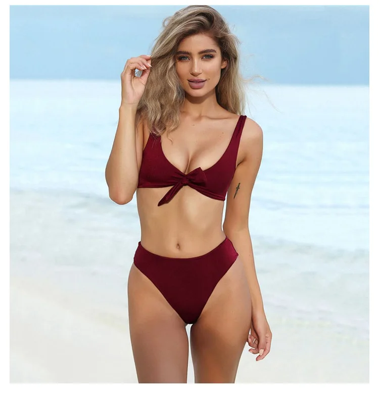 Q-Solid-color-bikini-swimsuit-split-triangle-bow_05