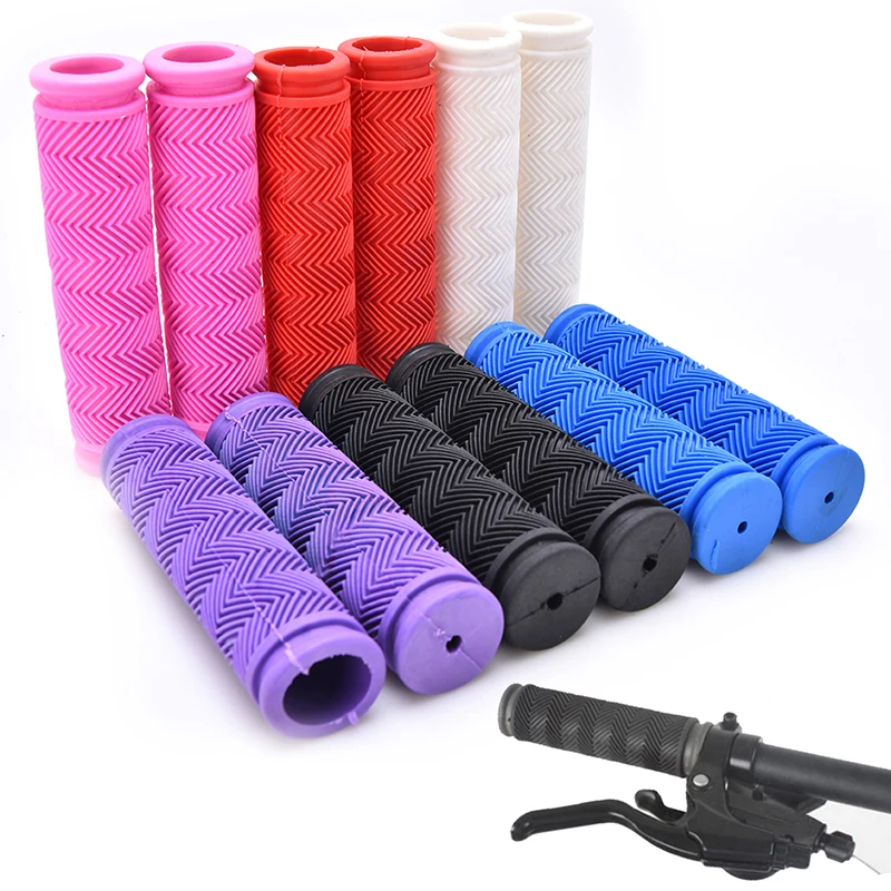 

1pair Rubber Bike Handlebar Anti-skid Bicycles Bar Grips Fixed Gear Parts Grips Cover BMX MTB Mountain Bicycle Handles
