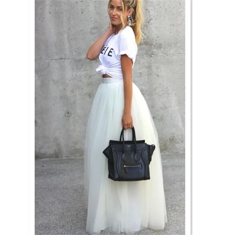 long white tulle skirt plus size