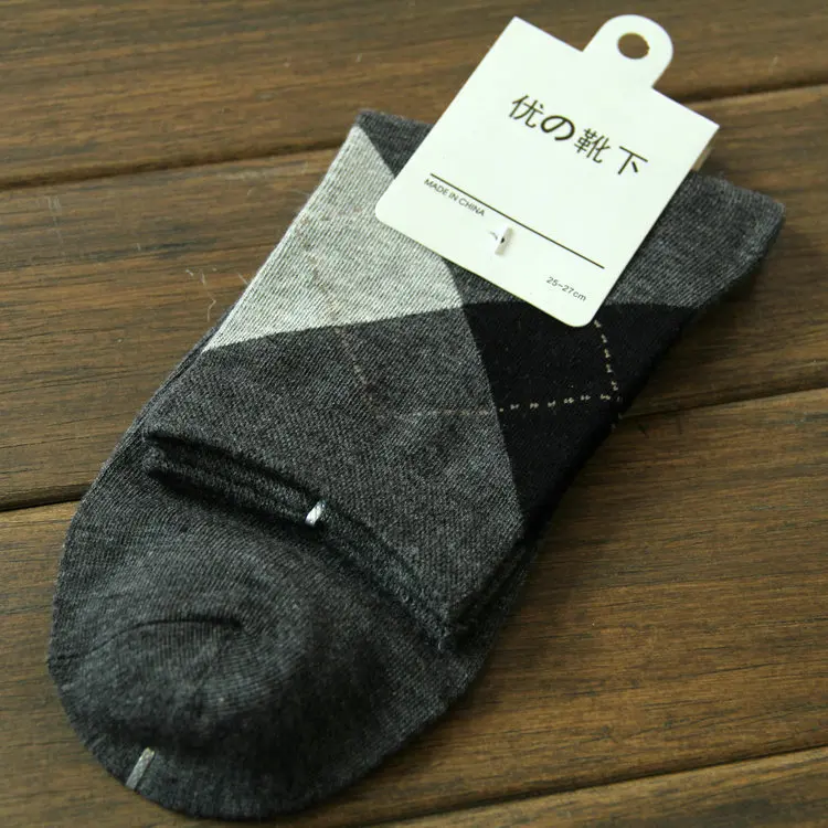 Классические деловые повседневные мужские носки из хлопка и бамбукового волокна мужские носки высокого качества мужские носки - Цвет: 9