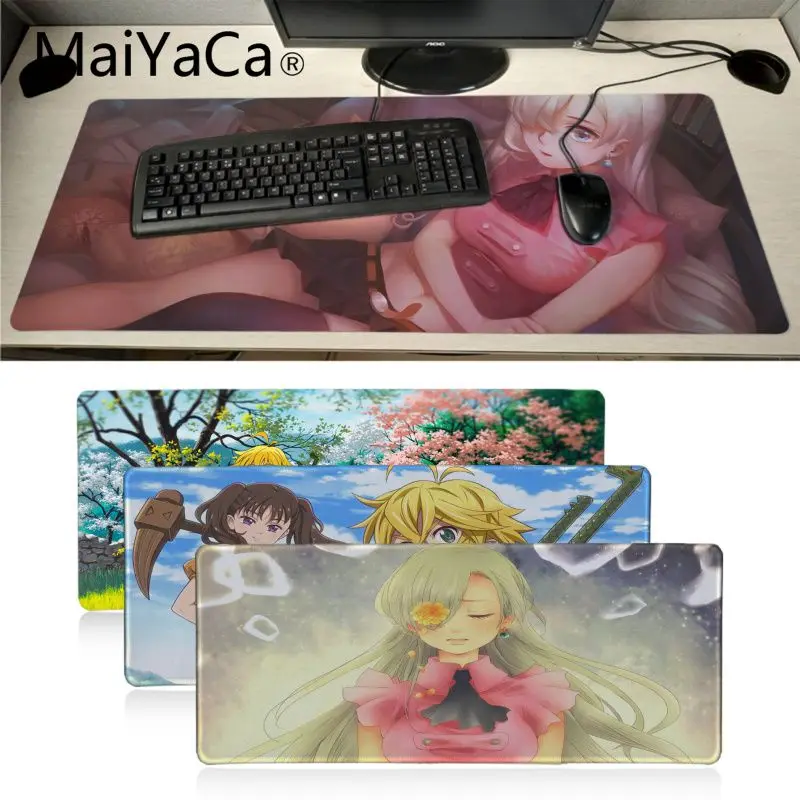 Коврик для мыши Maiyaca Nanatsu no Taizai The Seven Deadly Sins прочный Настольный коврик большой с