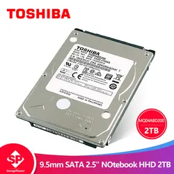 TOSHIBA 2 TB внутренний HDD HD 2,5 "5400 об/мин 128 М Кэш 9,5 мм SATA3 оригинальный для ноутбука Тетрадь MQ04ABD200