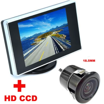 

3.5 inch Color LCD Car Video Foldable Monitor Camera + Night Vision Car CCD Rear View Camera2 in 1 Auto Parking Assistance