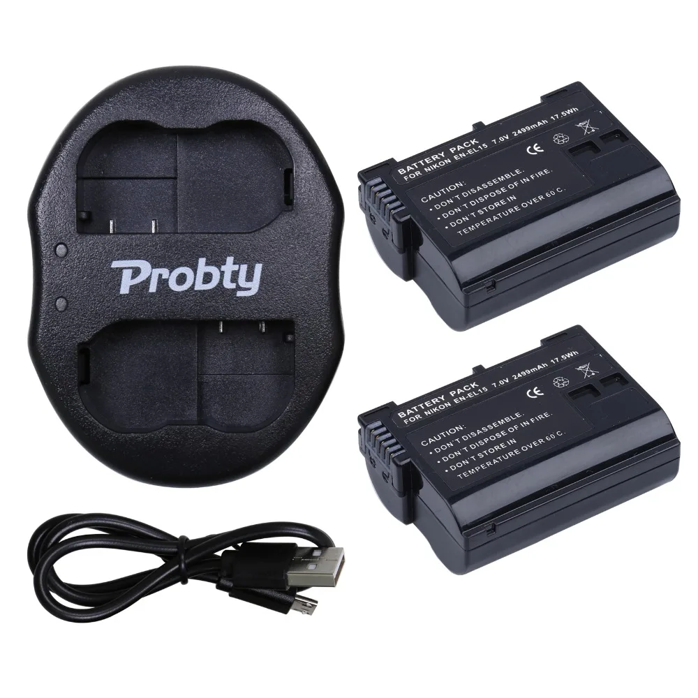 Probty 2 * EN-EL15 EN EL15  -      USB  Nikon D800 D600 D7000 D800E V1 MB-D11 MB-D12