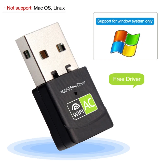 USB WiFi адаптер 600 Мбит Wi Fi 5 ГГц адаптер Wi-Fi сетевой адаптер Антенна Wi-Fi приемник USB LAN Ethernet бесплатно драйвер для ПК