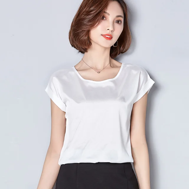 Aliexpress.com : Buy New short sleeve ruffles sleeve white