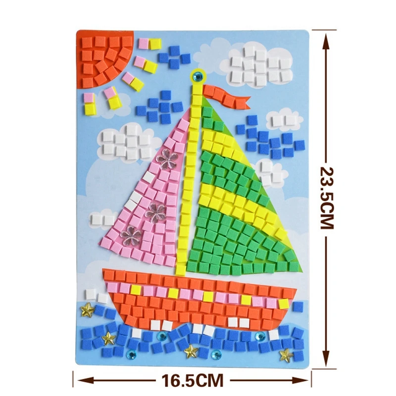 3D DIY стикер s пазлы из пены мозаика креативная Наклейка Искусство EVA головоломка для детей ручной работы обучающая игрушка для детей игрушки Пазлы - Цвет: MP471