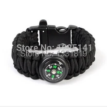 10 шт./лот Для мужчин self-спасательные Паракорды парашют шнур Браслеты Свистки пряжка Выживание Отдых Путешествия