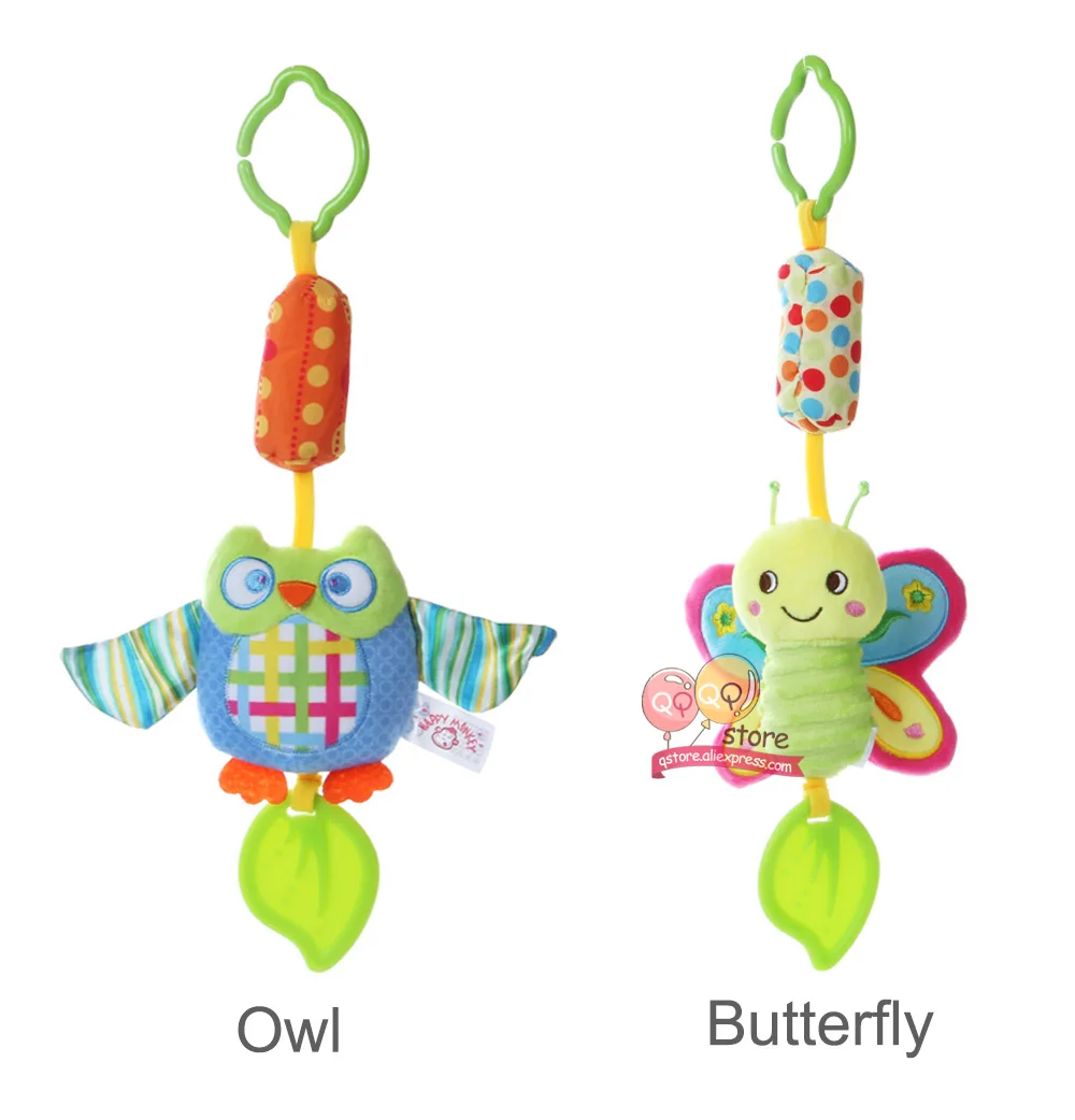 Happy Monkey Wind Chime возьмите с собой животных Стили младенческой Детские игрушки на кроватку коляски мягкие Висячие колокольчики погремушки игрушки