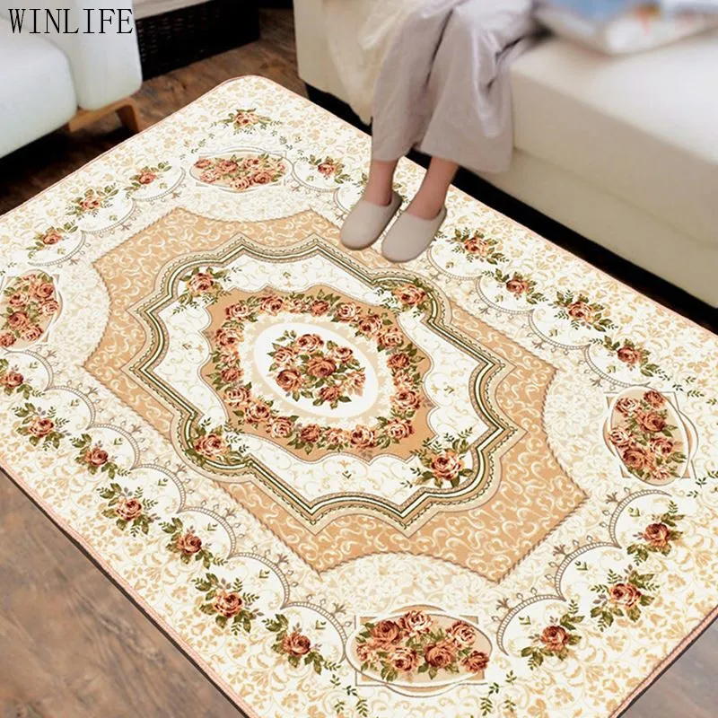 

WINLIFE European style Living Room Big Area Decoration Carpet Bedroom Soft House Rugs Door Mat Coffee Table Carpets