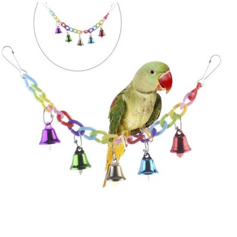 

Birds Toys Funny Cockatiel Parakeet Conure Birds Bites Toy Parrot Swing Cages Chew Toys Acrylic Suspension Bridge Climbing Rope