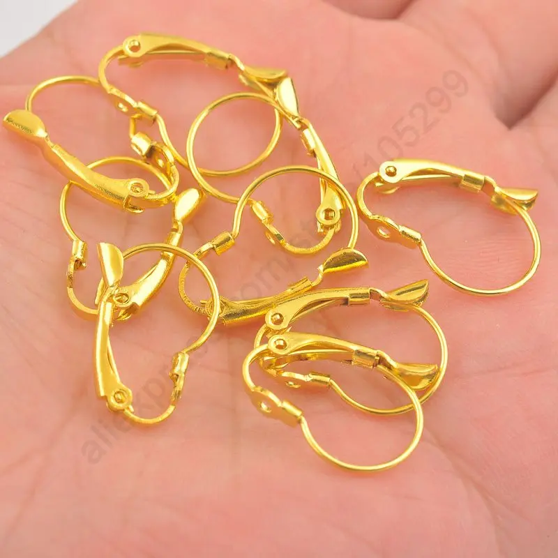 

Fashion Cucurbit Design Gold Plated Hook Earrings Lever Back Earwires Woman Jewelry DIY Making Accessories Findings 200pcs