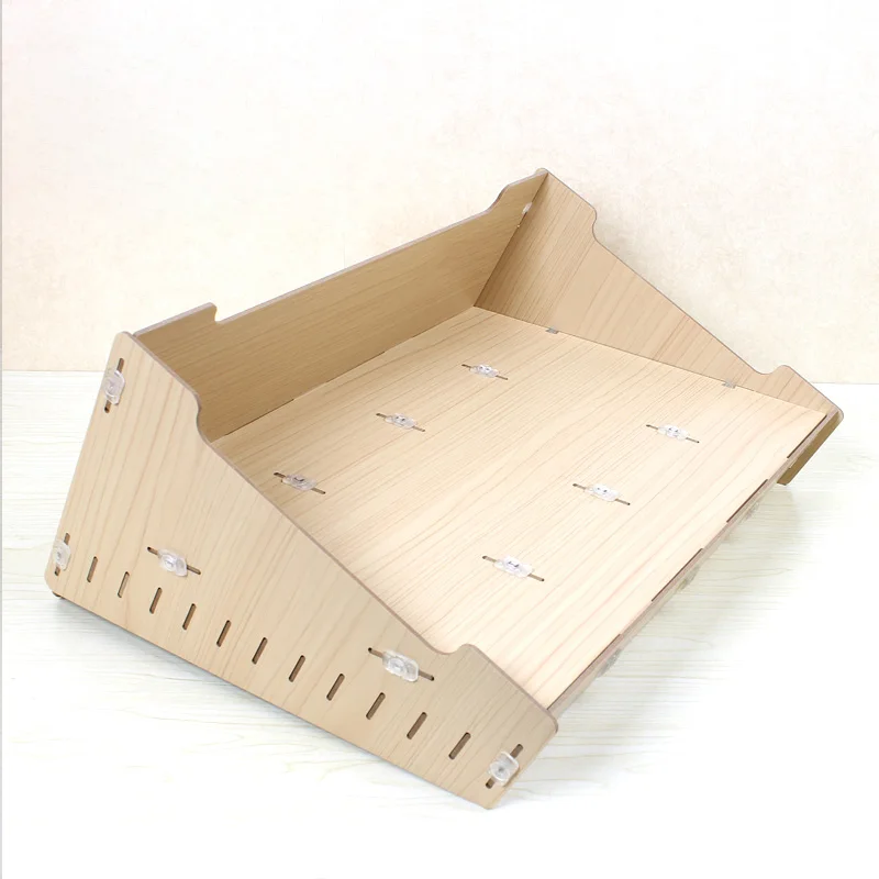 Wooden Mobile Phone Management Storage Box Creative Desktop Office Meeting Finishing Grid multi cell phone rack shop display bag small tool chest