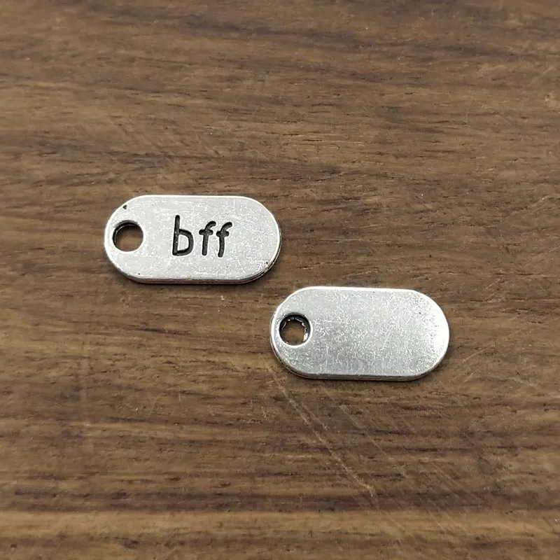 Подвески bff с тибетским серебряным покрытием 18x9 мм 10 шт.|Шармы| |