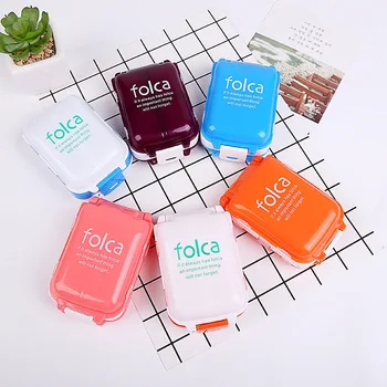 

Foldable Mini Pill Box 7 Grids Medical Drugs Tablet Medicine Case Container Travel Pillbox Holder Health Container Dispenser