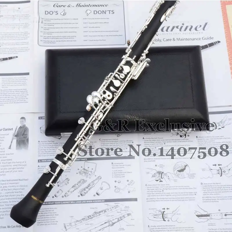 Professional oboe посеребренный полуавтоматический Ключ C духовой музыкальный инструмент Hautbois с чехлом