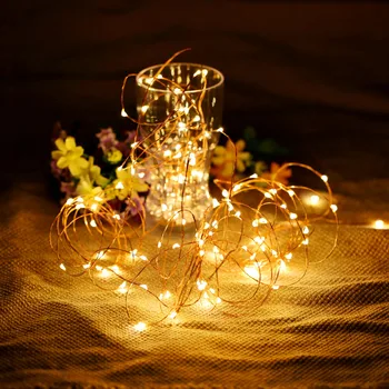 

Warm White LED String DC4.5V Fairy Copper String Light Battery Powered Operated Home Party DIY Decoration Festival Restaurant