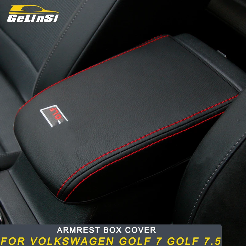 Gelinsi For Volkswagen Golf 7 Golf 7.5 Car Care Armrest Box Protector Cover Leather Mat Pad Cushion Interior Accessories Gelinsi For Volkswagen Golf 7 Golf 7.5 Car Care Armrest Box Protector Cover Leather Mat Pad Cushion Interior Accessories