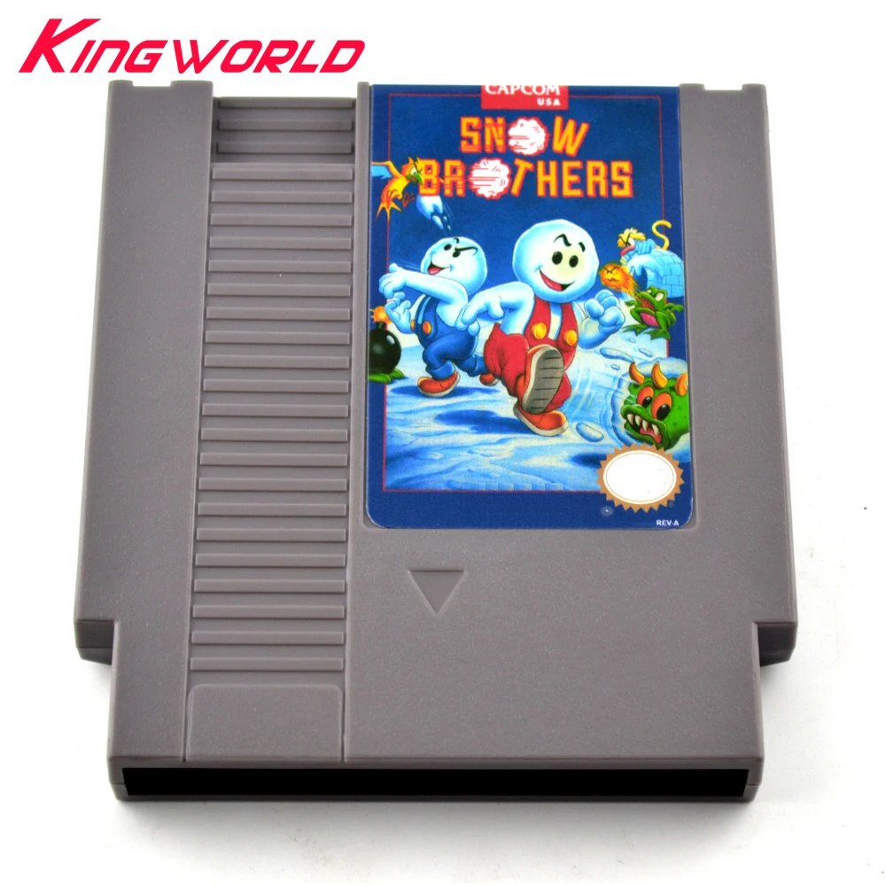 

High quality for Snow Brothers Game Card Game Cartridge For NES 72 Pins 8 Bit Game Player with Free Dust Sleeve