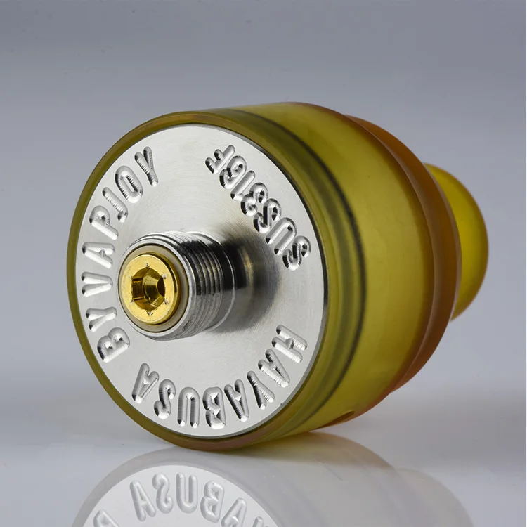 PEI Yellow Hayabusa RDA squonk mtl дриппер rda атомайзер 22 мм bf одна катушка vape бак|Атомайзеры