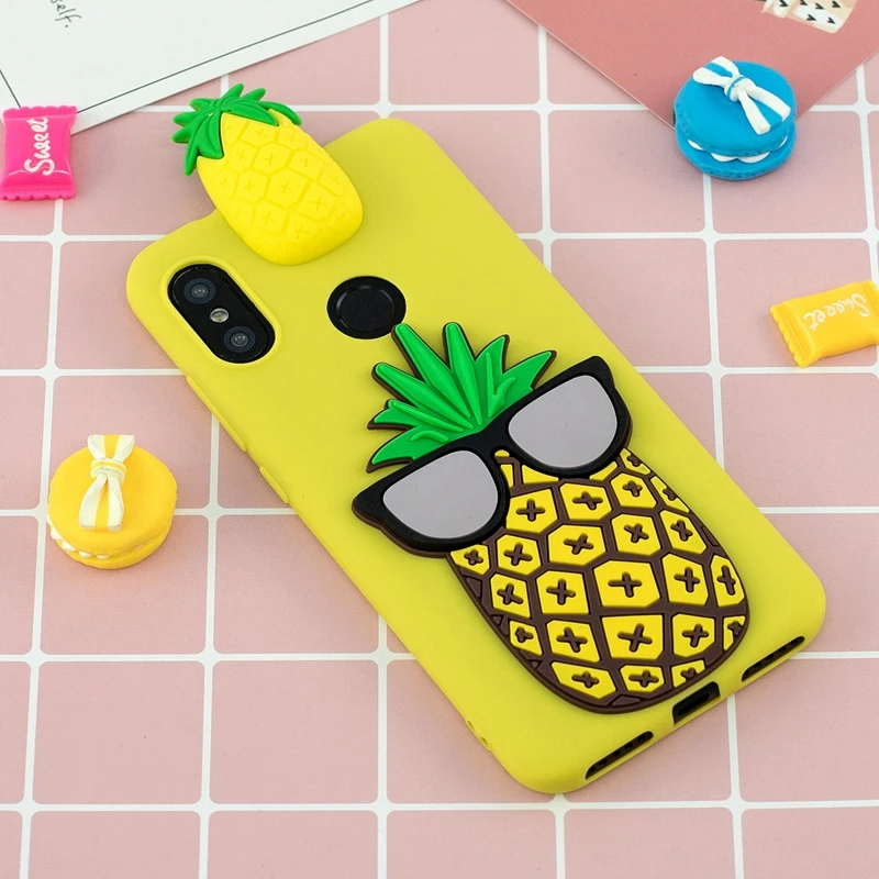 3D мультяшный Единорог Redmi 6 Pro Чехол для Xiaomi Mi A2 Lite чехол милые игрушки Мягкий