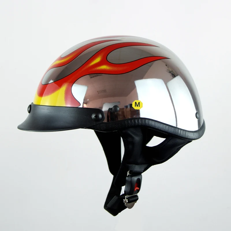

CYCLEGEAR Brand 103 Personalized Skull Motorcycle Helmet Germany Style Harley Motor bike Casco Scooter Half Face Capacetes DOT