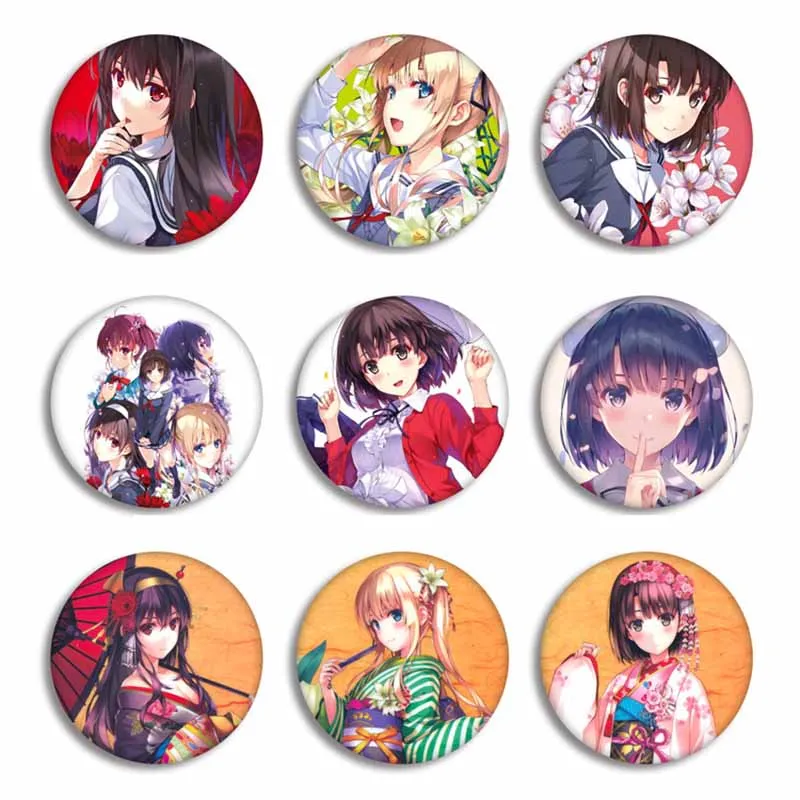 Аниме Saenai Heroine No Sodatekata значок косплея японская мультяшная фигурка броши булавка
