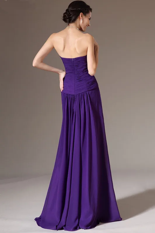 New-Mother-of-the-Bride-Dress-Strapless-A-line-2-Pieces-Purple-Chiffon-Formal-Evening-Gowns (2)