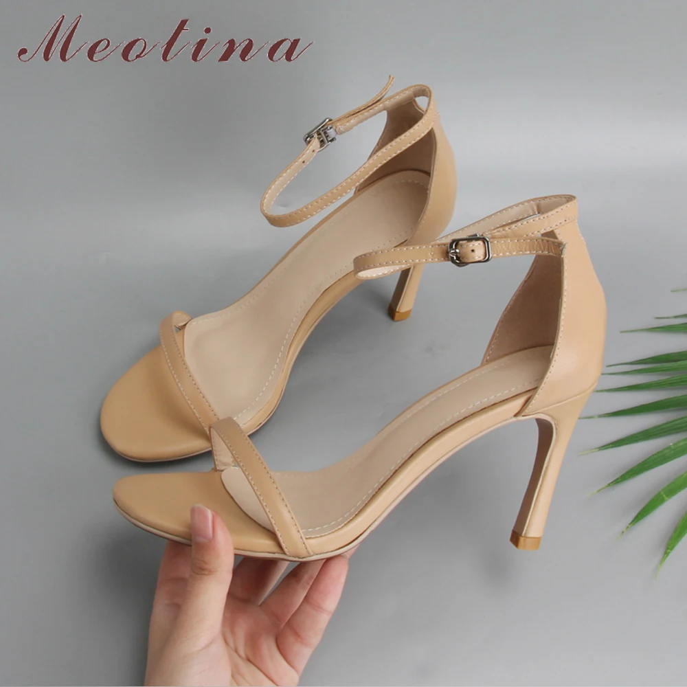 Meotina Designer Schuhe Aus Echtem Leder High Heels Sandalen Meotina Designer Schuhe Aus Echtem Leder High Heels Sandalen
