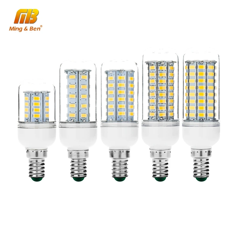 E27 E14 Светодиодный светильник 30 36 56 72 89 светодиодный s люстра Свеча SMD5730 кукурузный