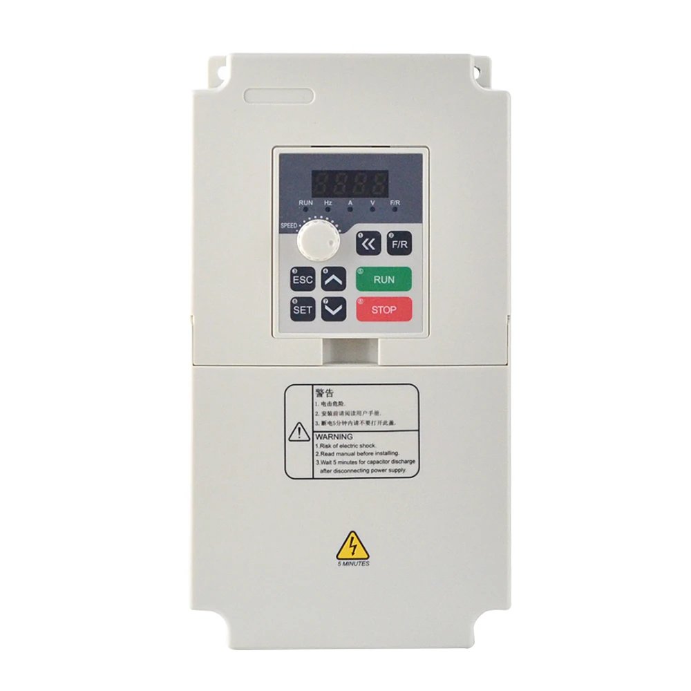 

VFD Inverter 3.7KW 5HP 17A 220V Variable Frequency Driver for Spindle Motor Speed Control Frequency Converter