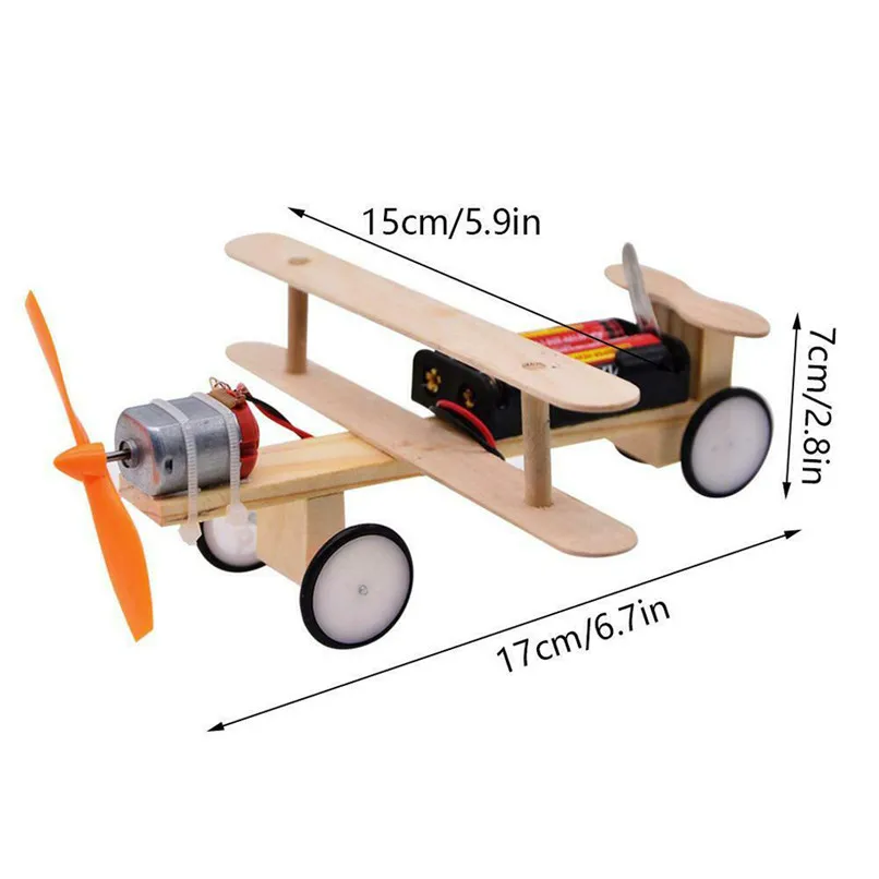 DIY Детская Наука Образование эксперимент игрушки Электрический планер модель самолета DIY подарок для детей развивающие игрушки 30AP15