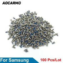 Aocarmo 100 Pçs/lote Substituição 1.4*3.0 milímetros Dentro Motherboard Parafuso Quadro Para Samsung Galaxy S3 S4 S5 S6 Borda S7 Note3 Note4 Note5